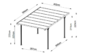 Carport 506 x 302 x 233 cm - imagine 6